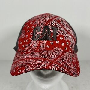 NWT Cat Equipment Hat Red Bandana Ladies One Size